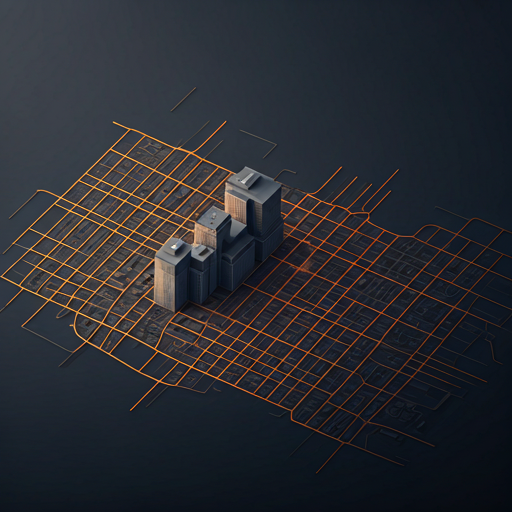 Isometric map illustration marking the Menzo headquarters location